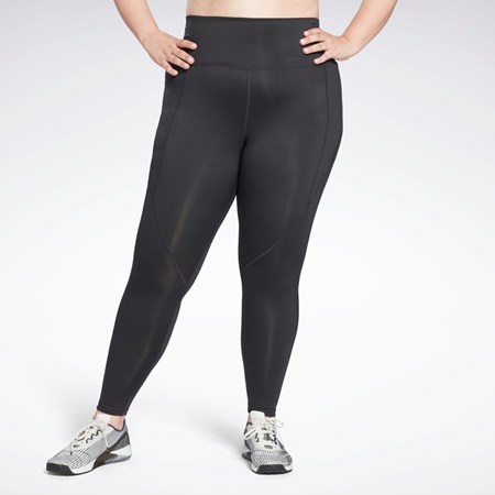 Reebok Workout Ready Pant Program High Rise Leggings (Plus Size) Mustat | FEMLTB-214